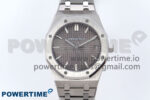 Royal Oak 41mm 15500 SS TKF 1:1 Best Edition Gray Dial on SS Bracelet SA4302 Super Clone