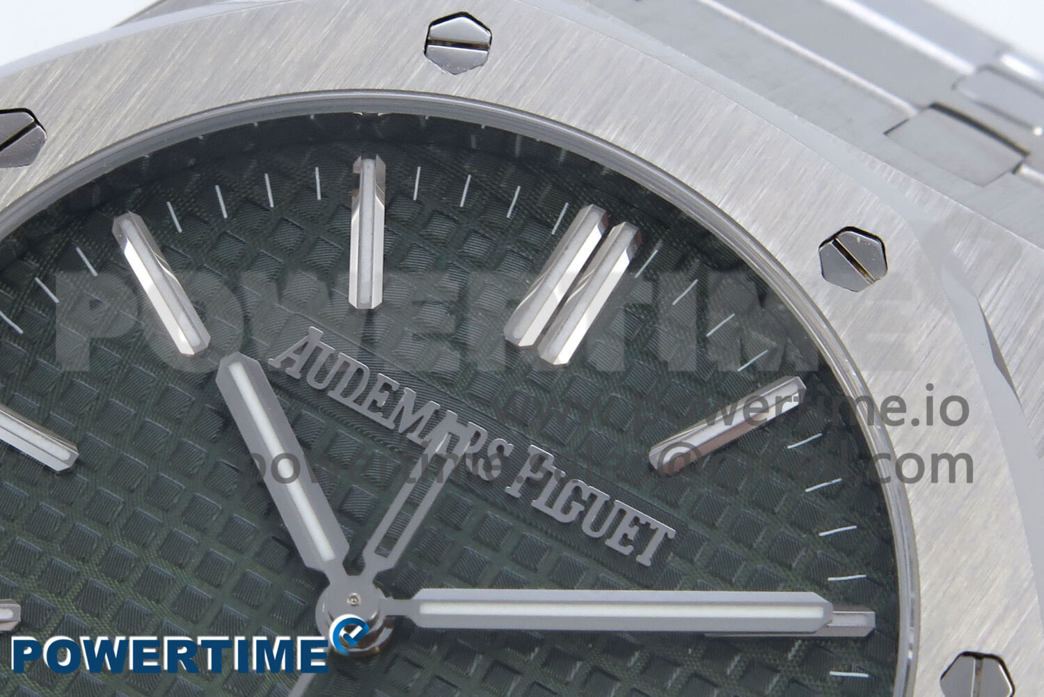 Royal Oak 41mm 15510 SS TKF 1:1 Best Edition Green Dial on SS Bracelet SA4302 Super Clone - Image 4