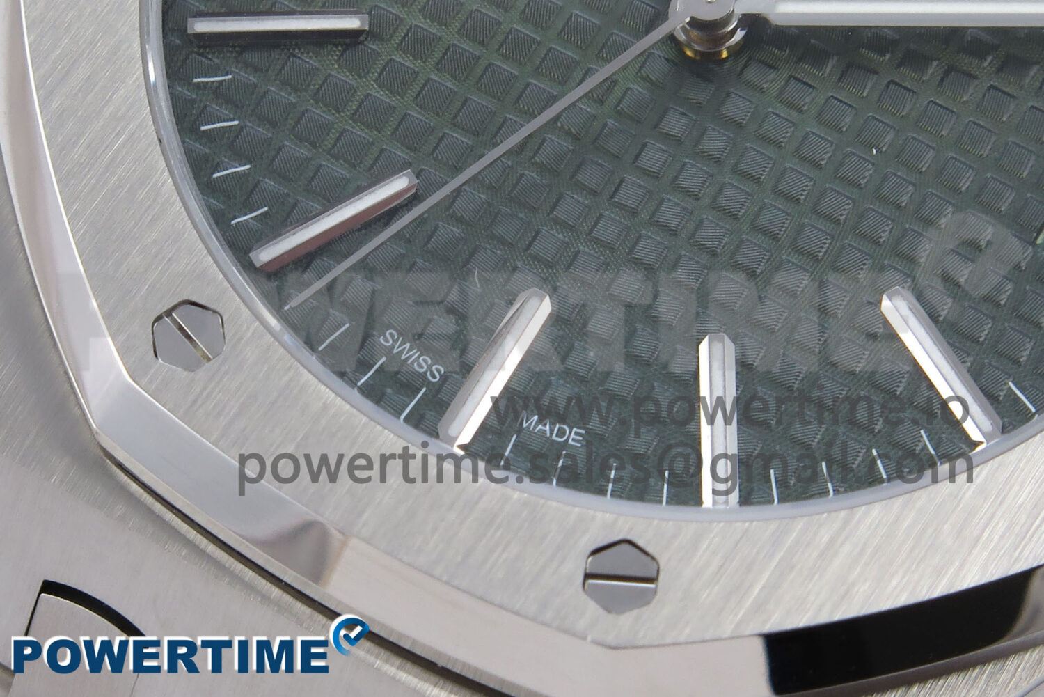 Royal Oak 41mm 15510 SS TKF 1:1 Best Edition Green Dial on SS Bracelet SA4302 Super Clone - Image 5