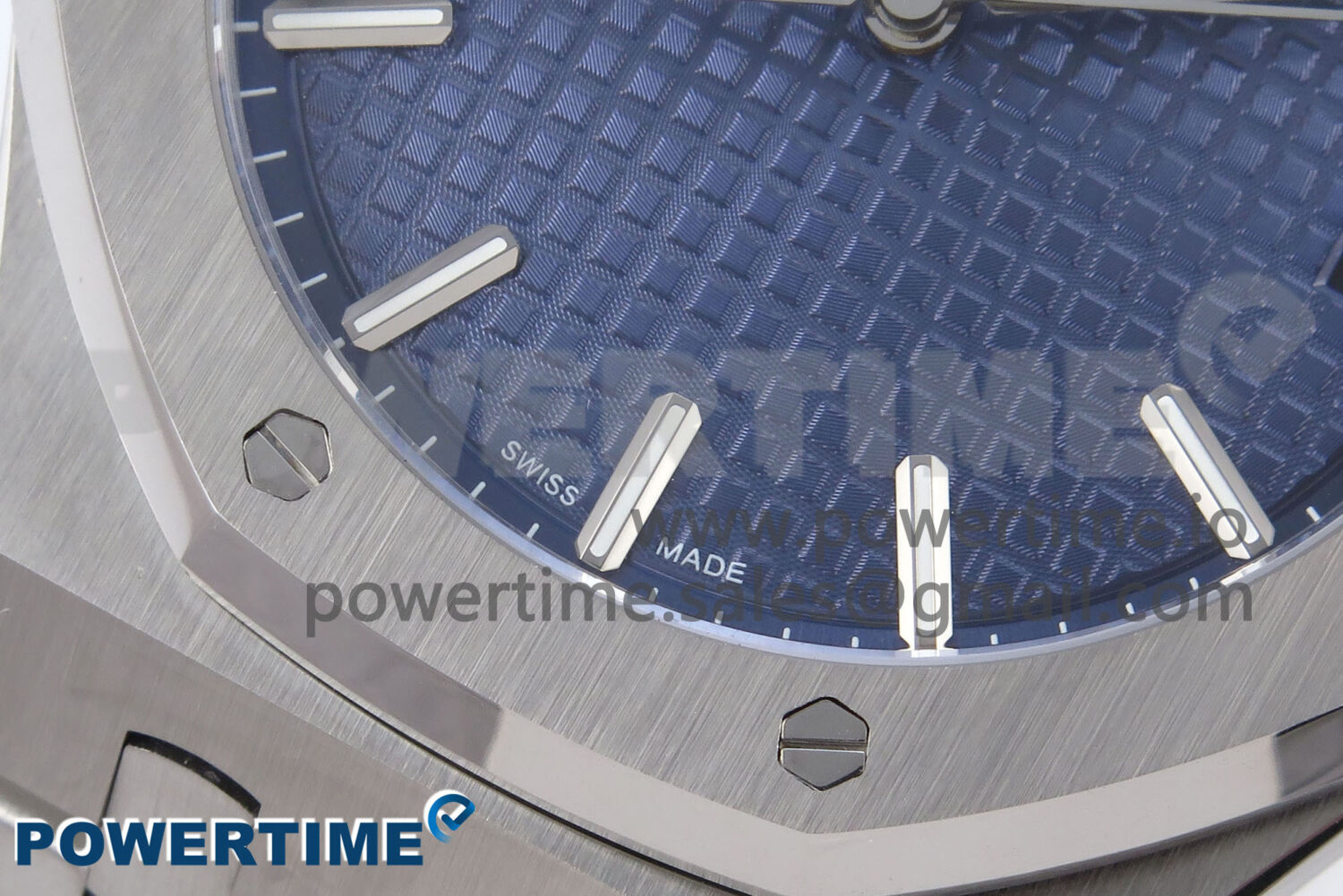 Royal Oak 41mm 15510 SS TKF 1:1 Best Edition Blue Dial on SS Bracelet SA4302 Super Clone - Image 5