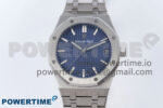 Royal Oak 41mm 15510 SS TKF 1:1 Best Edition Blue Dial on SS Bracelet SA4302 Super Clone