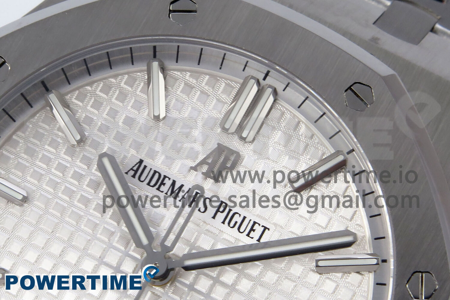 Royal Oak 41mm 15510 SS TKF 1:1 Best Edition White Dial on SS Bracelet SA4302 Super Clone - Image 4