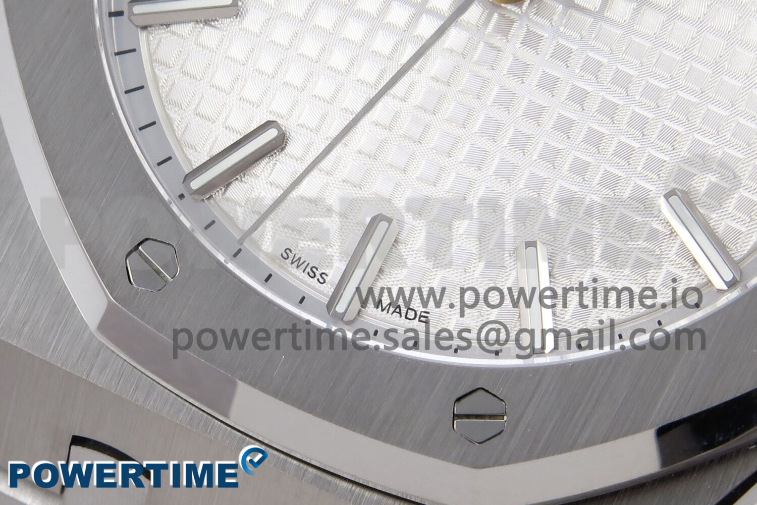Royal Oak 41mm 15510 SS TKF 1:1 Best Edition White Dial on SS Bracelet SA4302 Super Clone - Image 5
