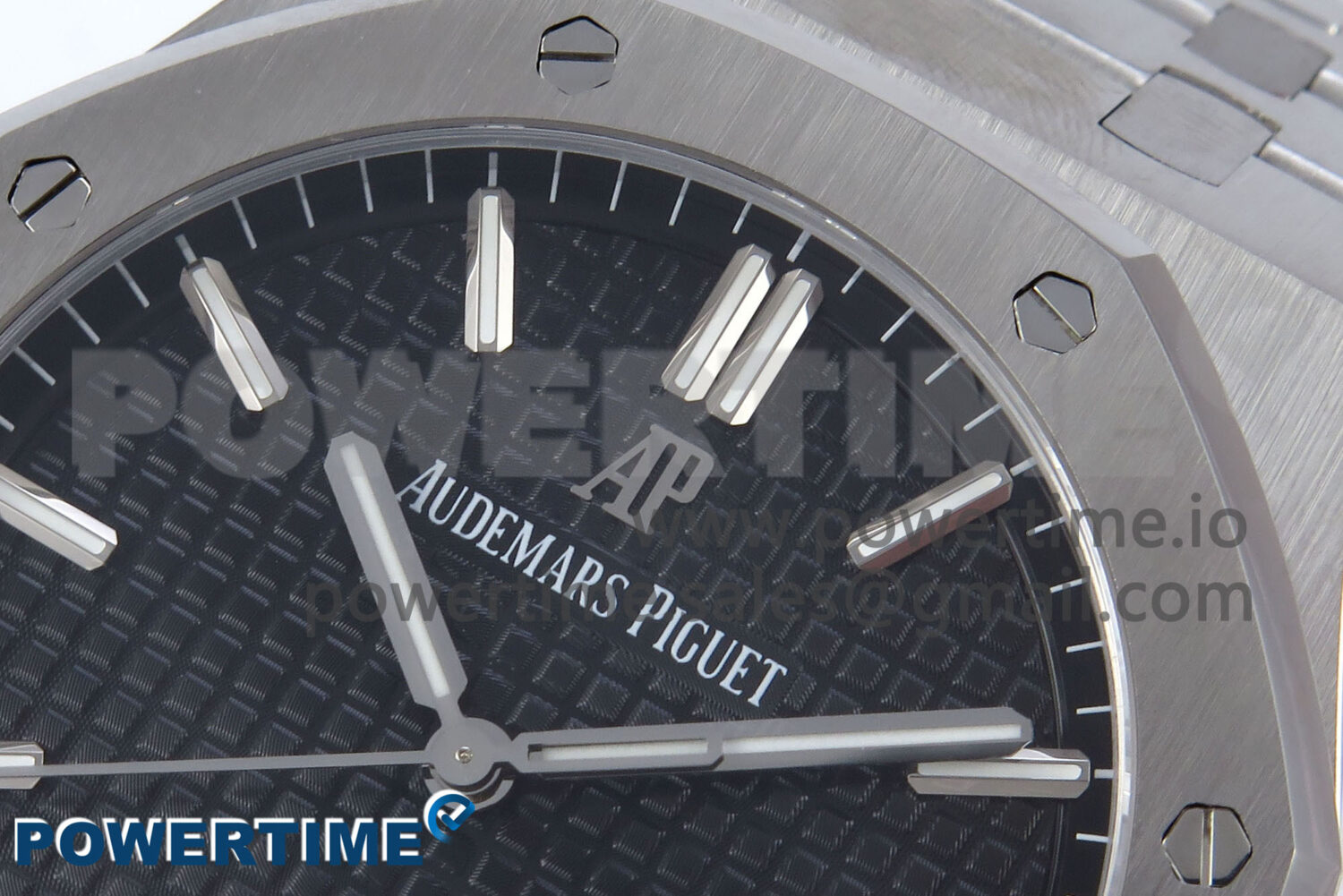 Royal Oak 41mm 15510 SS TKF 1:1 Best Edition Black Dial on SS Bracelet SA4302 Super Clone - Image 4