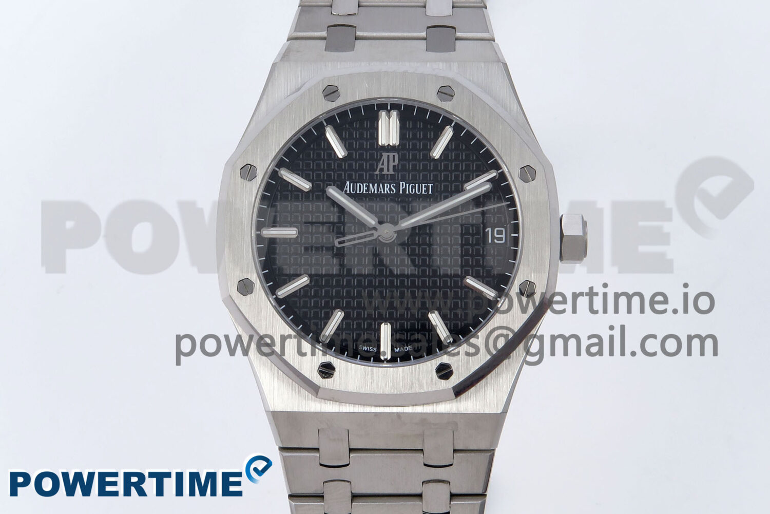 Royal Oak 41mm 15510 SS TKF 1:1 Best Edition Black Dial on SS Bracelet SA4302 Super Clone - Image 1