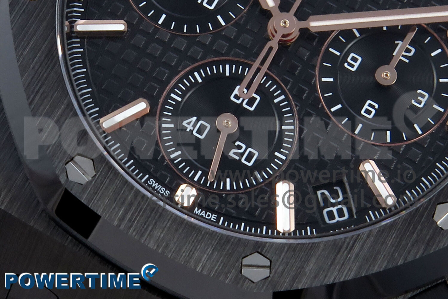 Royal Oak Chrono 26240 Black Ceramic APSF 1:1 Best Edition on Ceramic Bracelet SA4401 Super Clone - Image 5