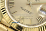 Day Date 128238 36mm YG KF 1:1 Best Edition Gold Roman Dial On President Bracelet A2836 (Gain Weight) - Image 5