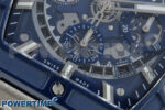 Spirit of Big Bang Titanium BBF 1:1 Best Edition Blue Ceramic Bezel Skeleton Dial on Blue Rubber Strap A7750 - Image 5