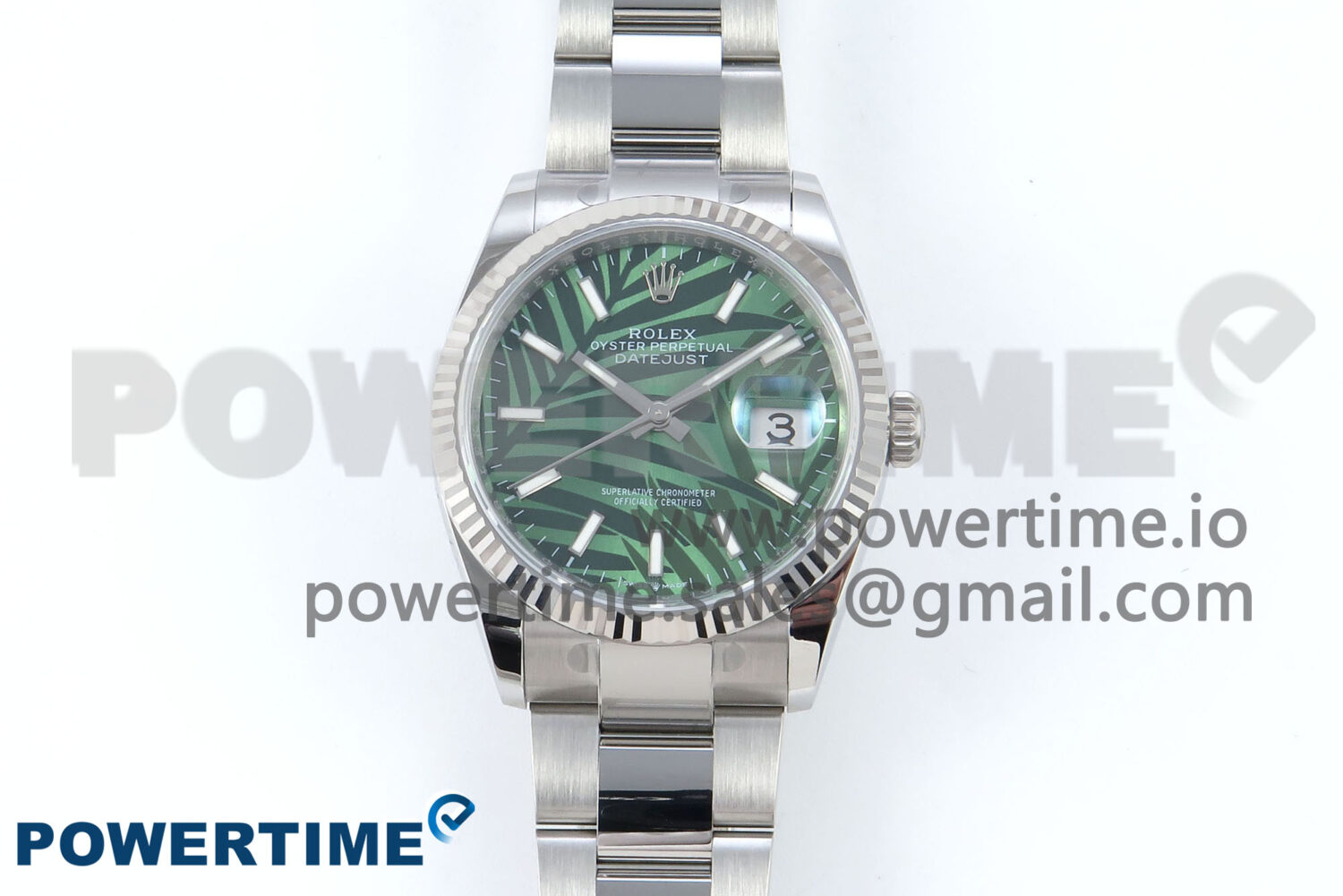 DateJust 36 126234 EWEF 1:1 Best Edition Green Leaf Stick Dial on Oyster Bracelet A3235 - Image 1