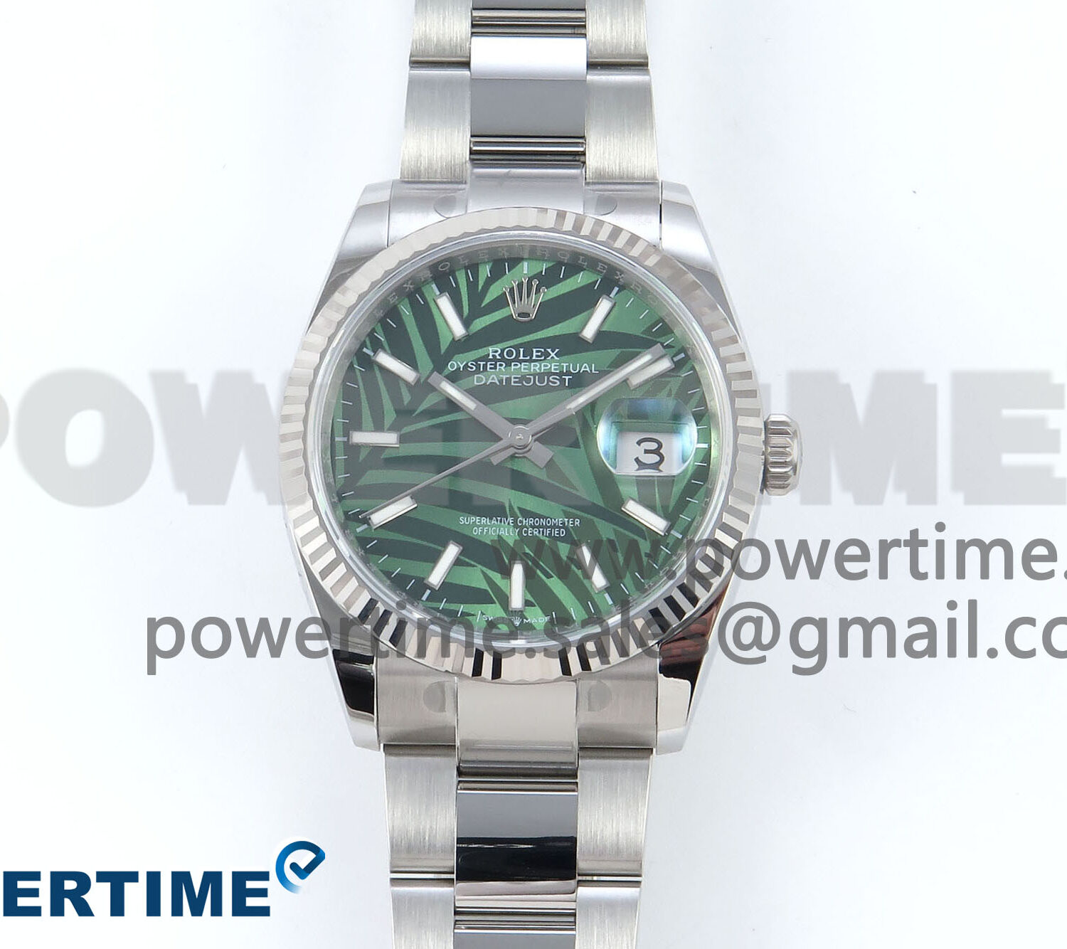 DateJust 36 126234 EWEF 1:1 Best Edition Green Leaf Stick Dial on Oyster Bracelet A3235