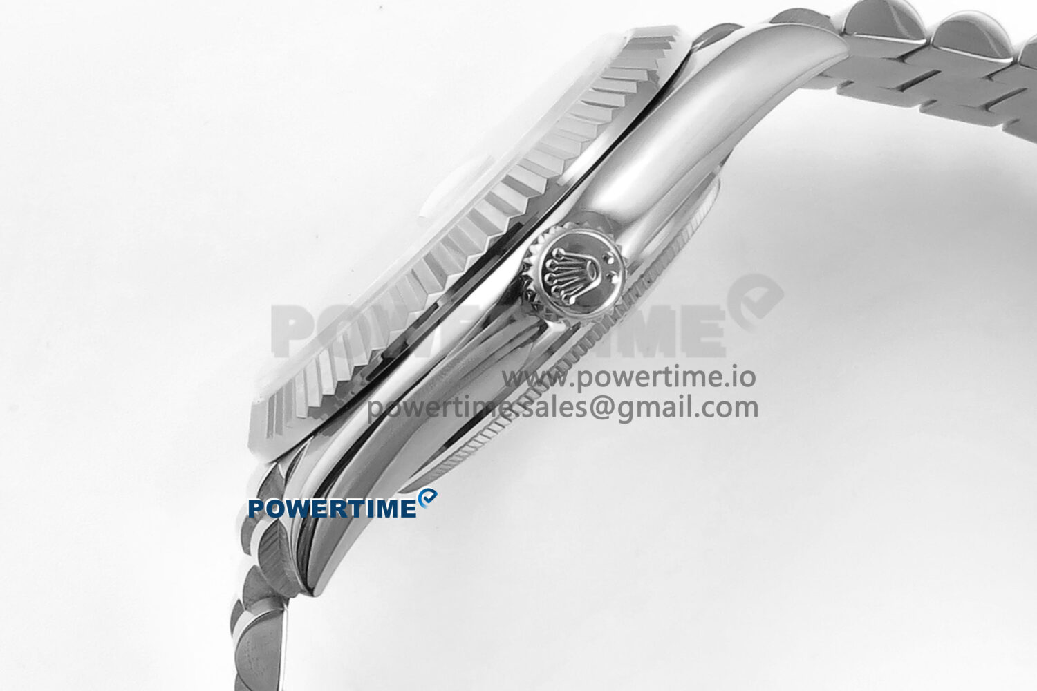 Day Date 128239 36mm SS KF 1:1 Best Edition Black Dial Stick Marker On President Bracelet A2836 (Gain Weight) - Image 6