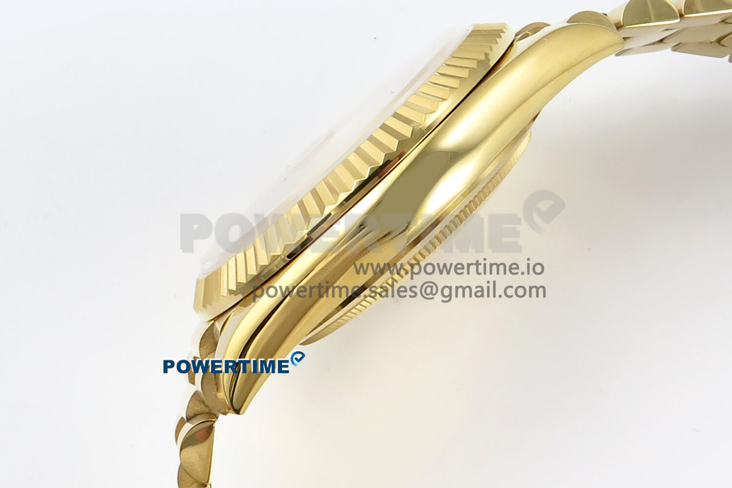 Day Date 128238 36mm YG KF 1:1 Best Edition Gold Dial Stick Marker On President Bracelet A2836 (Gain Weight) - Image 7