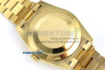 Day Date 128238 36mm YG KF 1:1 Best Edition Black Dial Stick Marker On President Bracelet A2836 (Gain Weight) - Image 8