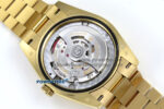 Day Date 128238 36mm YG KF 1:1 Best Edition Black Dial Stick Marker On President Bracelet A2836 (Gain Weight) - Image 10