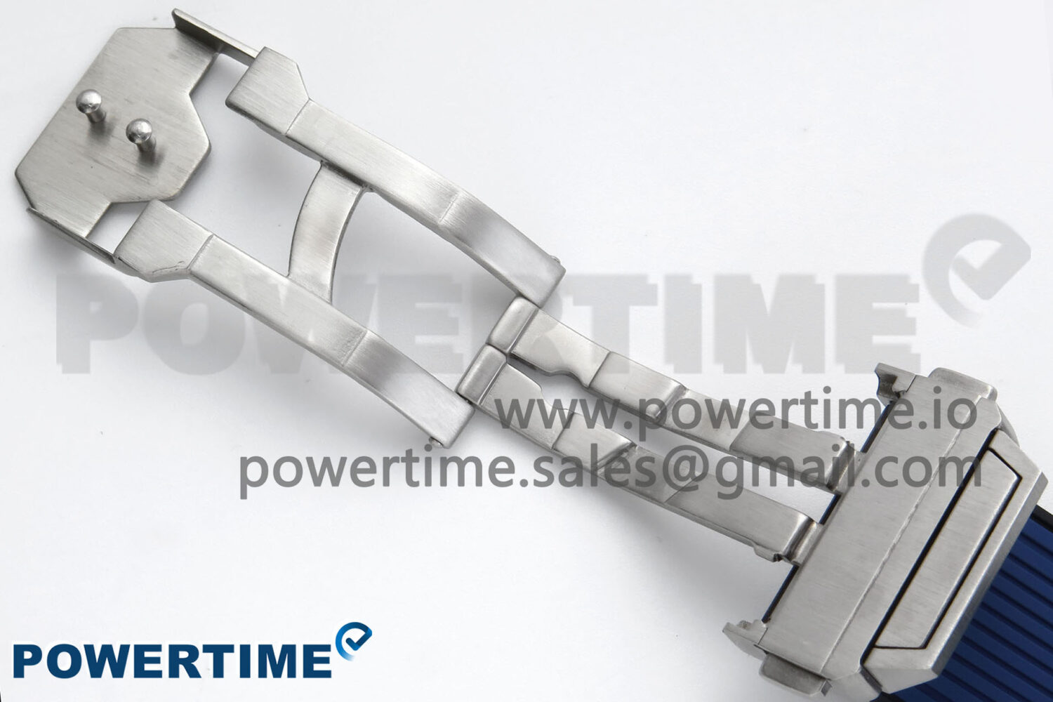 Spirit of Big Bang Titanium BBF 1:1 Best Edition Blue Ceramic Bezel Skeleton Dial on Blue Rubber Strap A7750 - Image 12
