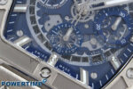 Spirit of Big Bang Titanium BBF 1:1 Best Edition Skeleton Dial on Blue Rubber Strap A7750 - Image 5