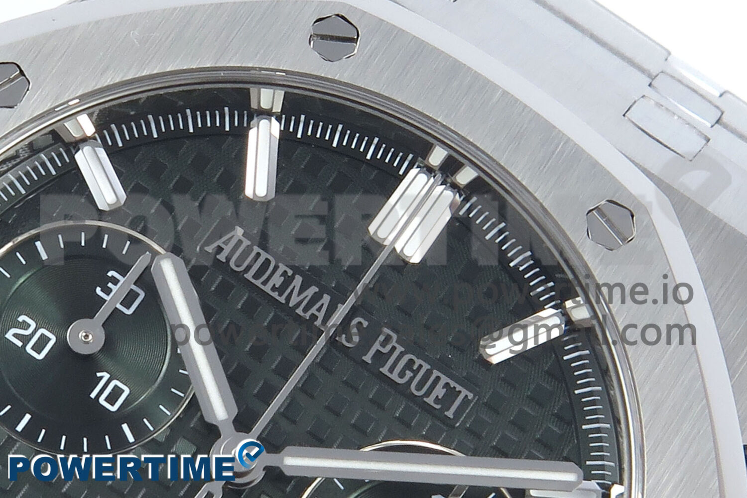 Royal Oak Chrono 26240 SS APSF 1:1 Best Edition Green Dial on SS Bracelet SA4401 Super Clone - Image 4