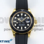 Yacht-Master YG 226658 QF+ 1:1 Best Edition Black Dial on Oysterflex Strap VR3235