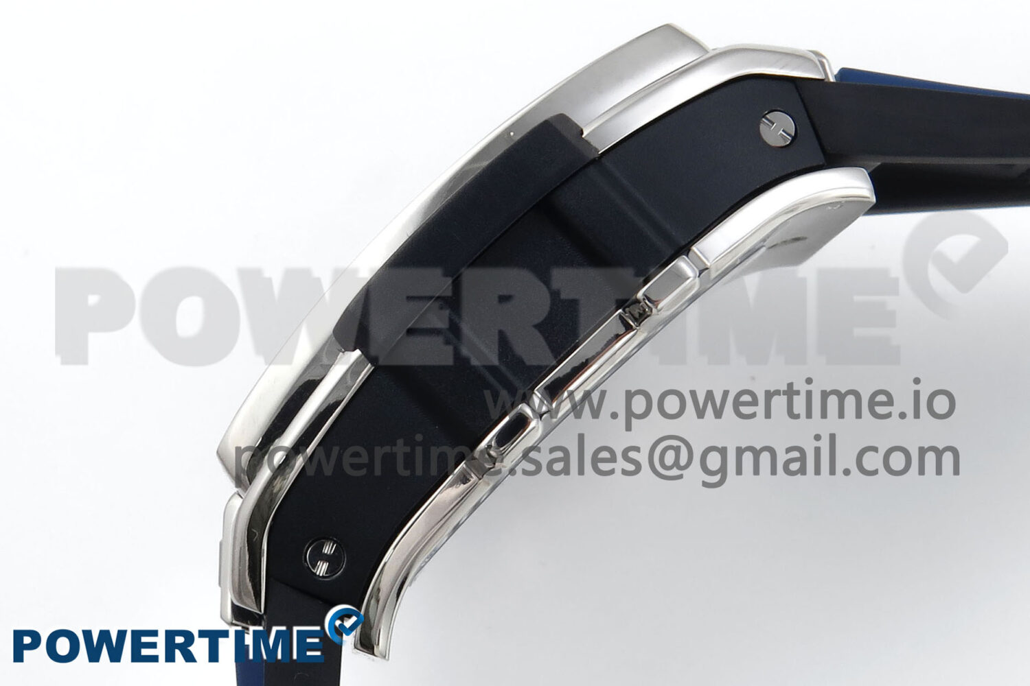 Spirit of Big Bang Titanium BBF 1:1 Best Edition Skeleton Dial on Blue Rubber Strap A7750 - Image 6