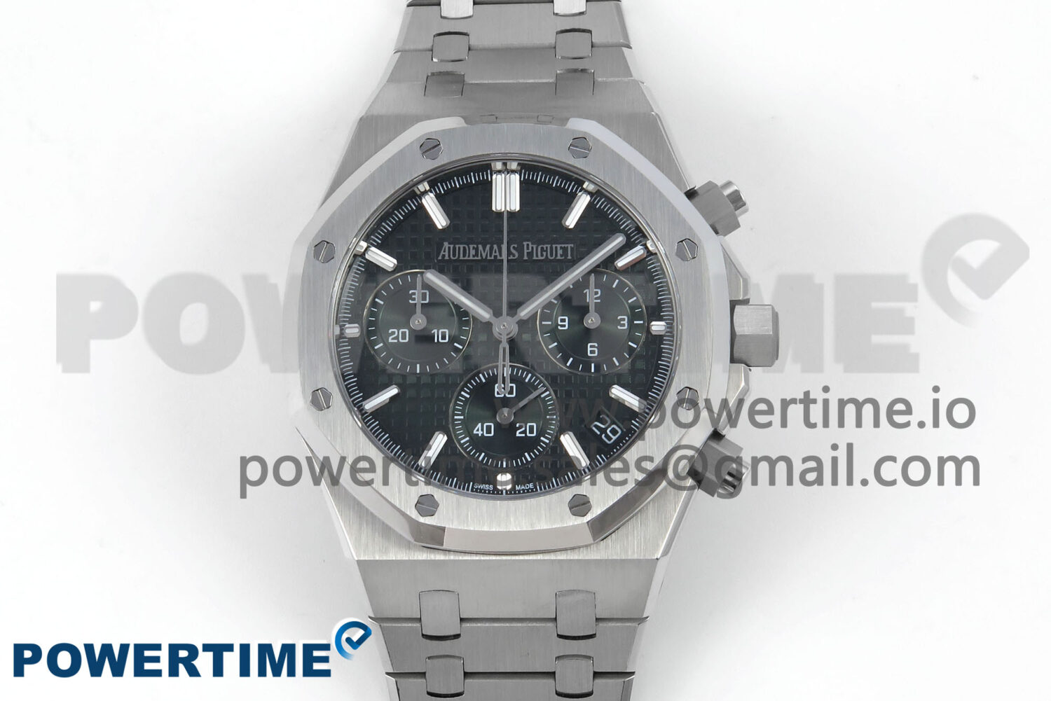 Royal Oak Chrono 26240 SS APSF 1:1 Best Edition Green Dial on SS Bracelet SA4401 Super Clone - Image 1