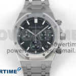 Royal Oak Chrono 26240 SS APSF 1:1 Best Edition Green Dial on SS Bracelet SA4401 Super Clone