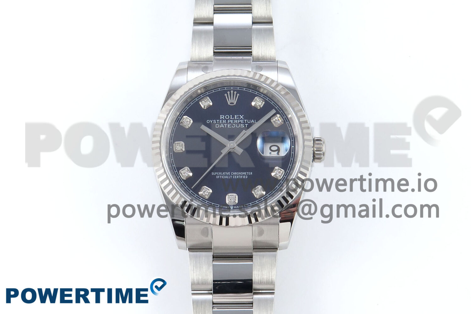 DateJust 36 126234 EWEF 1:1 Best Edition Blue Diamonds Dial on Oyster Bracelet A3235 - Image 1
