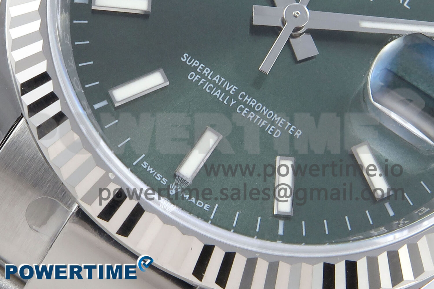 DateJust 36 126234 EWEF 1:1 Best Edition Green Stick Dial on Oyster Bracelet A3235 - Image 5