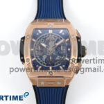 Spirit of Big Bang RG BBF 1:1 Best Edition Skeleton Dial on Blue Rubber Strap A7750