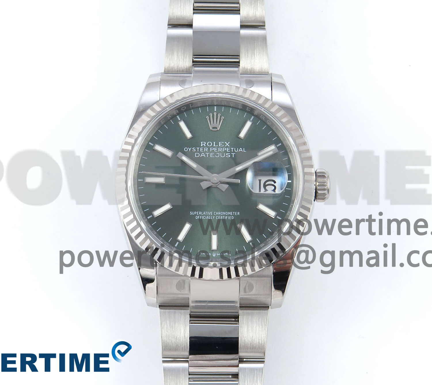 DateJust 36 126234 EWEF 1:1 Best Edition Green Stick Dial on Oyster Bracelet A3235