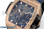Spirit of Big Bang RG BBF 1:1 Best Edition Skeleton Dial on Blue Rubber Strap A7750 - Image 3