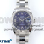 DateJust 36 126234 EWEF 1:1 Best Edition Purple Roman Diamonds Dial on Oyster Bracelet A3235