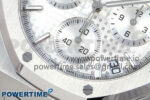 Royal Oak Chrono 26240 SS APSF 1:1 Best Edition Silver Dial on SS Bracelet SA4401 Super Clone - Image 5