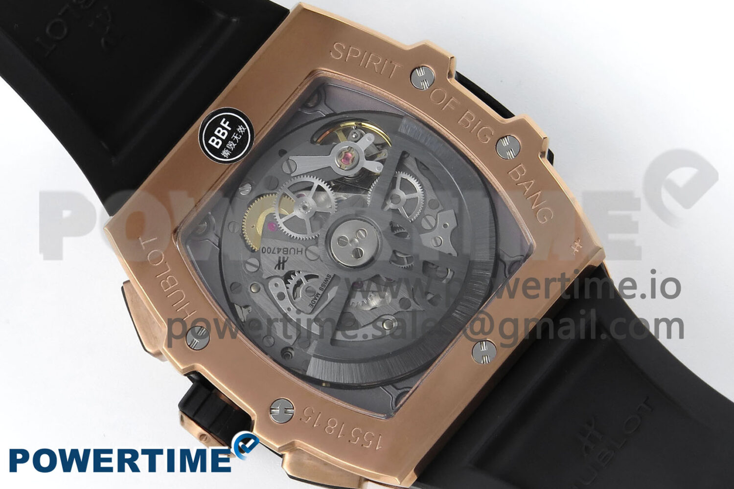 Spirit of Big Bang RG BBF 1:1 Best Edition Skeleton Dial on Blue Rubber Strap A7750 - Image 9
