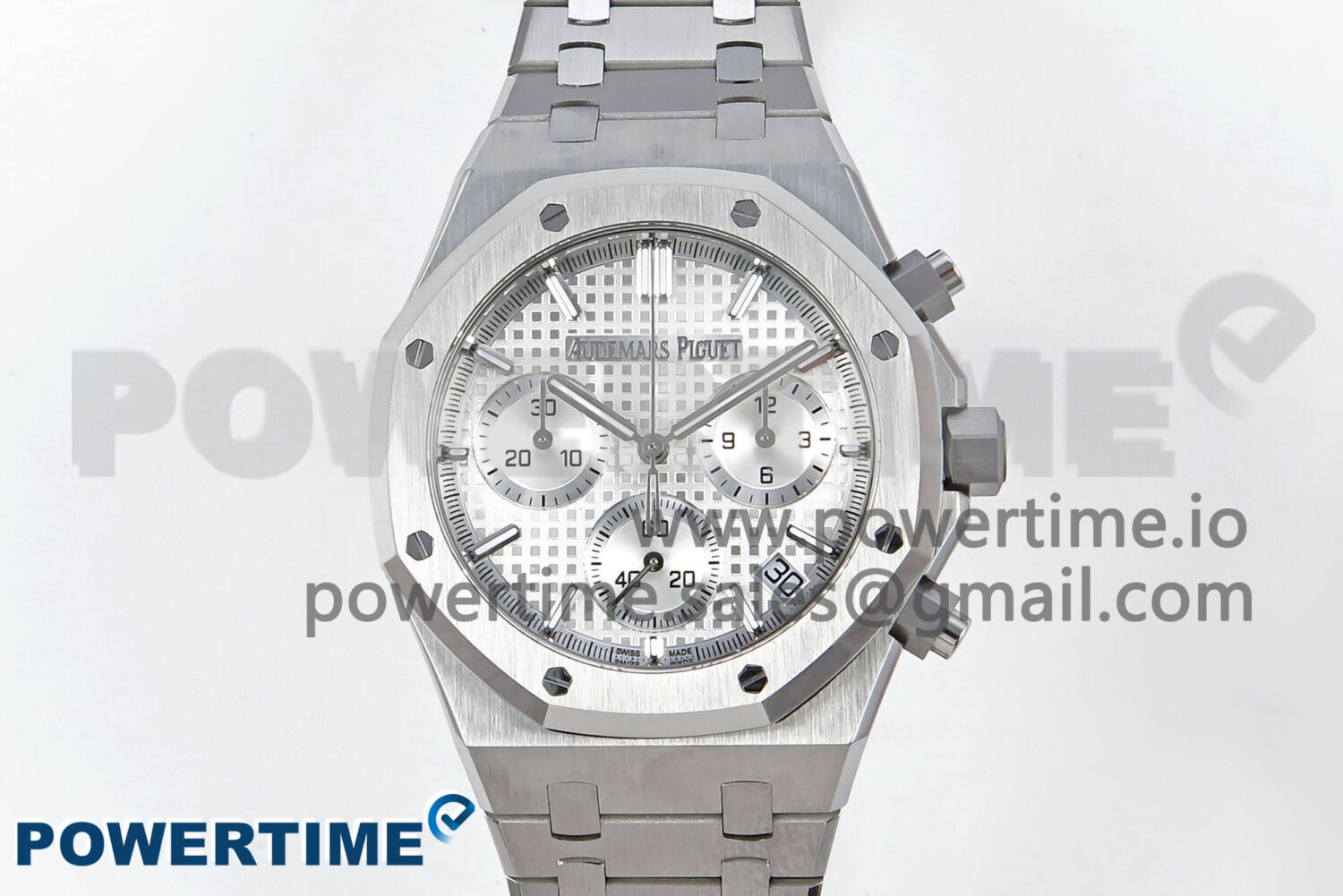 Royal Oak Chrono 26240 SS APSF 1:1 Best Edition Silver Dial on SS Bracelet SA4401 Super Clone - Image 1