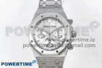 Royal Oak Chrono 26240 SS APSF 1:1 Best Edition Silver Dial on SS Bracelet SA4401 Super Clone