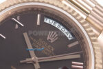 Day Date 128235 36mm RG KF 1:1 Best Edition Brown Roman Dial On President Bracelet A2836 (Gain Weight) - Image 4