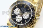 Daytona 126528 QF 1:1 Best Edition Black Dial Steel 904L on YG Bracelet V8 QF4132 - Image 3
