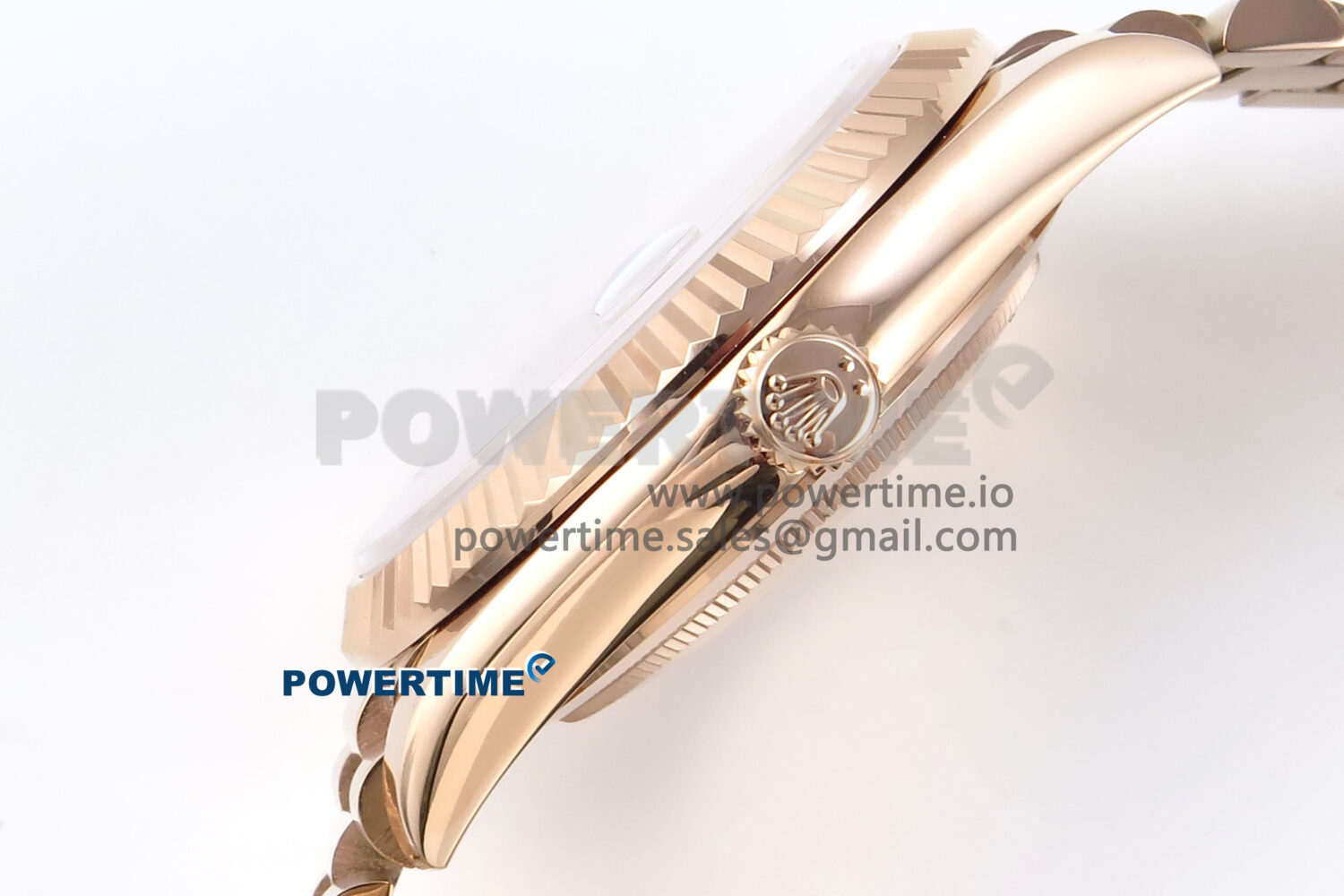 Day Date 128235 36mm RG KF 1:1 Best Edition Brown Roman Dial On President Bracelet A2836 (Gain Weight) - Image 6