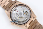 Day Date 128235 36mm RG KF 1:1 Best Edition Green Roman Dial On President Bracelet A2836 (Gain Weight) - Image 10