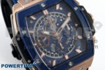 Spirit of Big Bang RG BBF 1:1 Best Edition Skeleton Dial on Blue Rubber Strap A7750 - Image 2