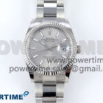 DateJust 36 126234 EWEF 1:1 Best Edition Silver Stick Dial on Oyster Bracelet A3235