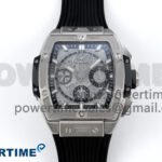 Spirit of Big Bang Titanium BBF 1:1 Best Edition Skeleton Dial on Black Rubber Strap A7750