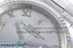 DateJust 36 126234 EWEF 1:1 Best Edition Silver Roman Diamonds Dial on Oyster Bracelet A3235 - Image 4