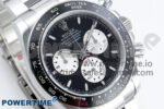 Daytona 126529 QF 1:1 Best Edition Black Dial Steel 904L on SS Bracelet V8 QF4132 - Image 2