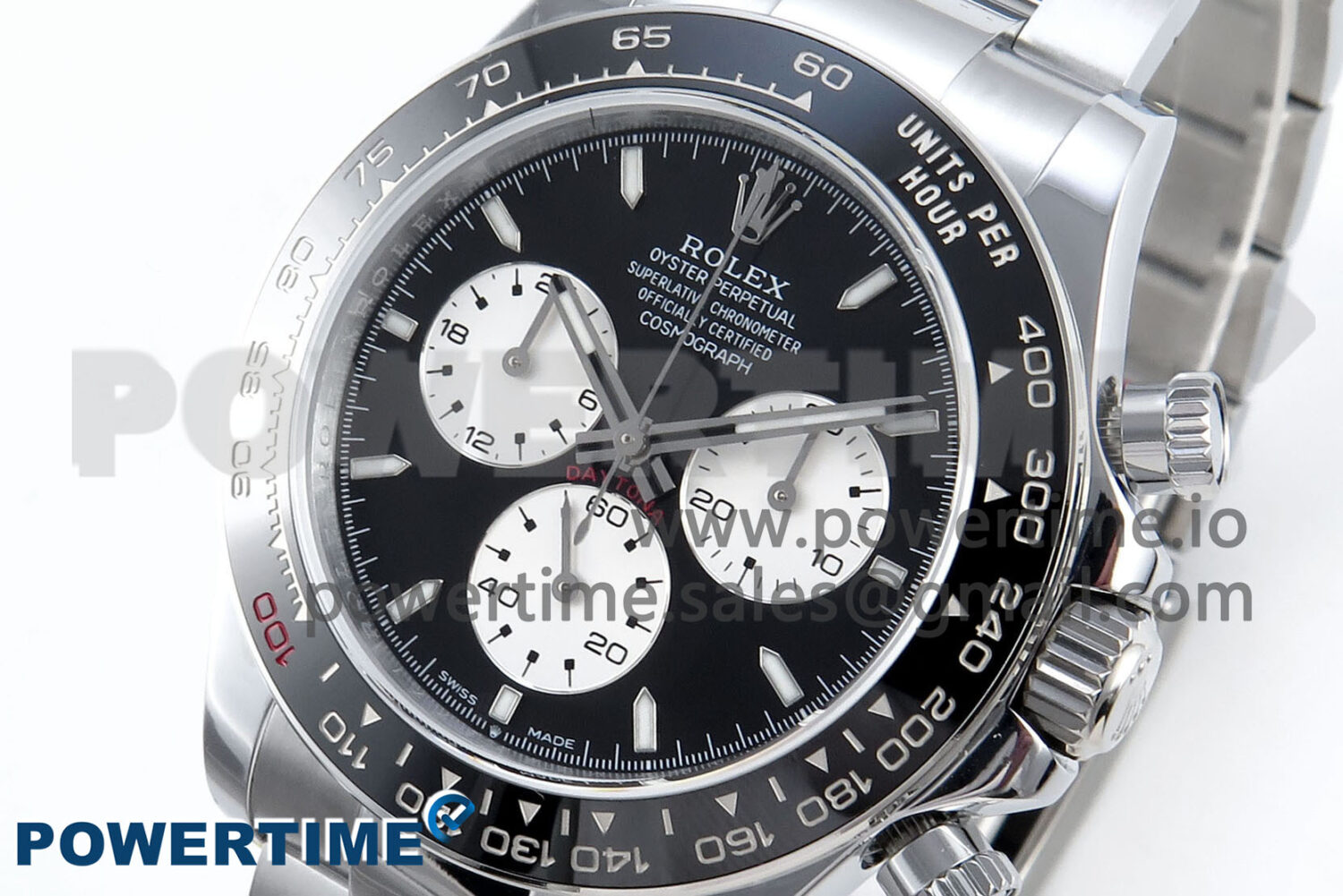 Daytona 126529 QF 1:1 Best Edition Black Dial Steel 904L on SS Bracelet V8 QF4132 - Image 3