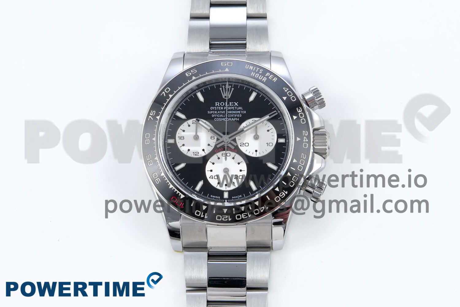Daytona 126529 QF 1:1 Best Edition Black Dial Steel 904L on SS Bracelet V8 QF4132 - Image 1