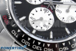 Daytona 126529 QF 1:1 Best Edition Black Dial Steel 904L on SS Bracelet V8 QF4132 - Image 5