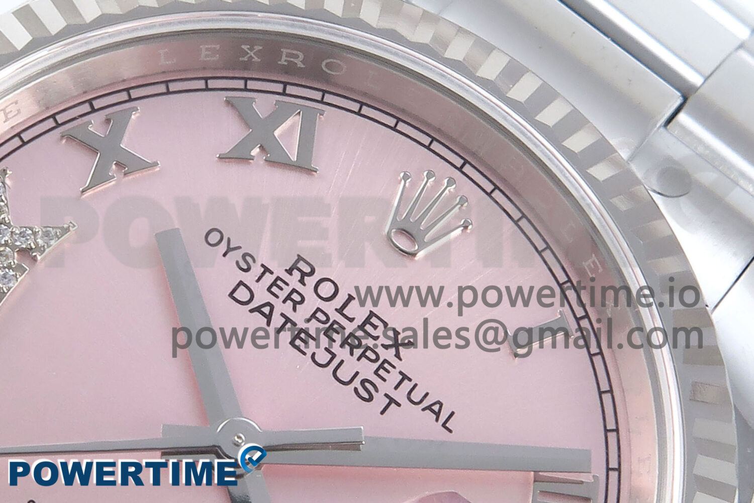 DateJust 36 126234 EWEF 1:1 Best Edition Pink Roman Diamonds Dial on Oyster Bracelet A3235 - Image 4