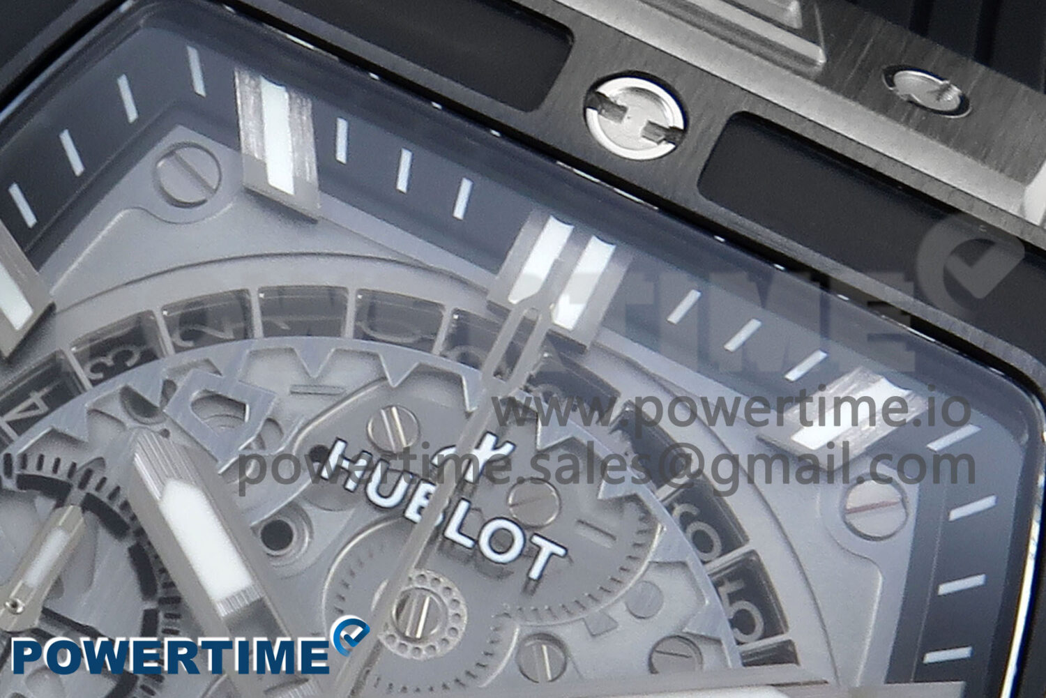 Spirit of Big Bang Titanium BBF 1:1 Best Edition Black Ceramic Bezel Skeleton Dial on Black Rubber Strap A7750 - Image 4
