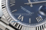 Day Date 128239 36mm SS KF 1:1 Best Edition Blue Roman Dial On President Bracelet A2836 (Gain Weight) - Image 5